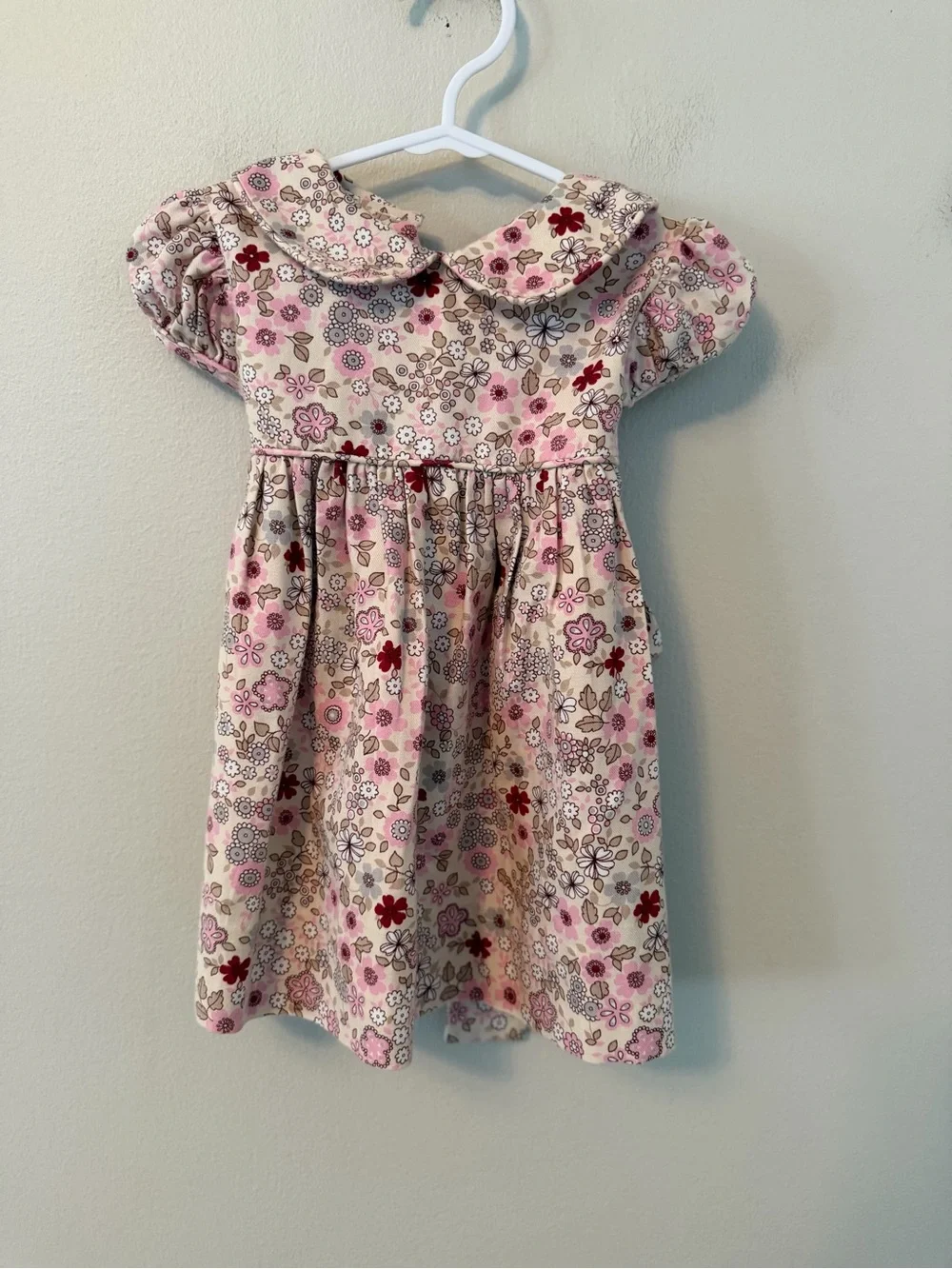 Little English Floral Peter Pan Collar Dress